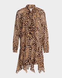 Daisy Paisley Cindy Handkerchief Mini Dress