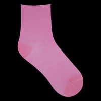 Bleuforet - Socquettes veloutées en coton - Taille 39/41 - Rose