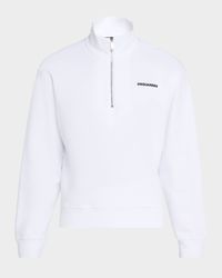 Men's Half-Zip Cotton Sweatshirt