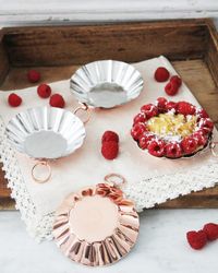 Vintaged Copper Tartlets, Set of 4