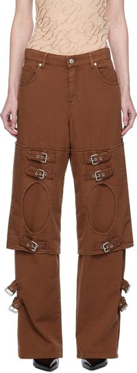 Blumarine Tan Boyfriend Jeans
