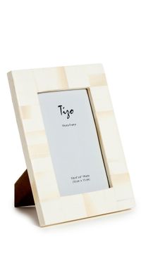 Tizo Design Bone and Resin Frame 4x6 White One Size