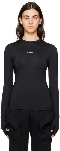 BONBOM T-shirt motard à manches longues noir