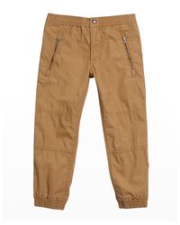 Boy's Poplin Jogger Pants, Size 2-6