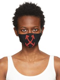 Off-White Masque noir et rouge Arrows Simple