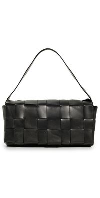 St. Agni Woven Envelope Mini Tote Black One Size