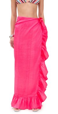 Coniglio Palm Beach Ruffle Power Pareo Wild Strawberry 2