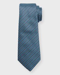 Men's Silk Jacquard Geometric Tie
