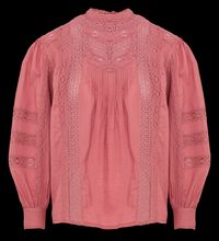 Maison 123 - Blouse col rond en coton - Taille L - Rose