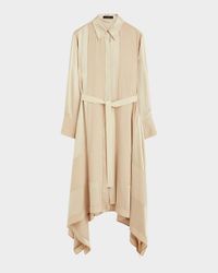 Cyprien Paneled Handkerchief Midi Shirtdress