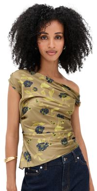 STAUD Phare Silk Top Vintage Floral 4