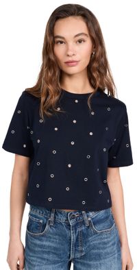 Veronica Beard Jean Sebastian Tee Navy XL