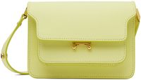 Marni Yellow Saffiano Leather Mini Trunk Bag