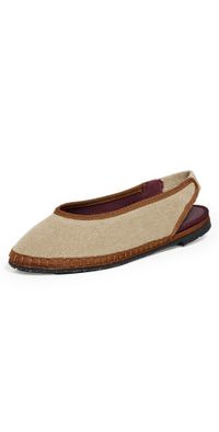 Flabelus Narnia Slingback Flats Sand 36
