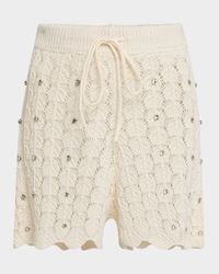 Joe Embellished Pointelle Shorts