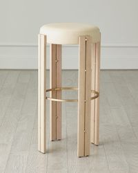 Paxton Leather Barstool, 33"