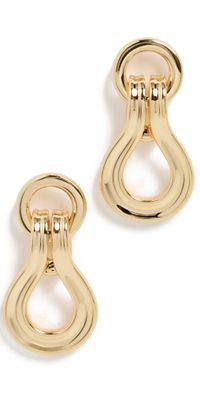Lele Sadoughi Buckle Dangle Earrings Gold 720 One Size