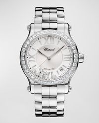 Happy Sport 36mm Stainless Steel Diamond Watch