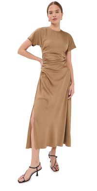 SIMKHAI Marabella Draped Dress Chai 6