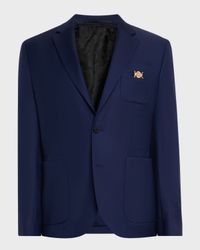 Men's Wool Single-Breasted Blazer