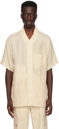 XLIM Chemise EP.5 02 blanc cassé exclusive à SSENSE