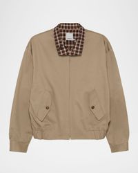 Men's Harrington Cotton Check-Lined Jacket