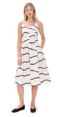 The Lulo Project The Sea Dress Beige Waves XS