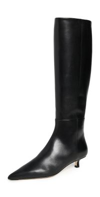 AEYDE Sabrina Calf Leather Black Boots Black 36