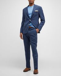 Men's Solid Linen Suit