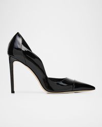 100mm Brigitte Patent Leather d'Orsay Pumps