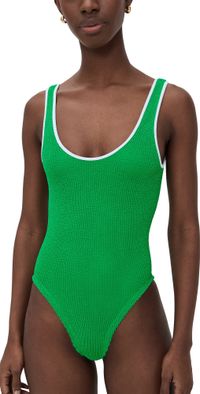 Hunza G Faye One Piece Emerald One Size