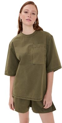 CO Oversized Shirt With Pocket Olive S