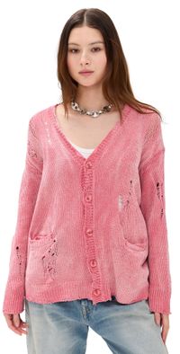 R13 Boyfriend Cardigan Pink XS