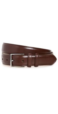 Paul Smith Leather Classic Suit Belt Chocolate 32