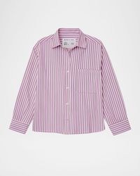 The Daily Striped Button-Front Shirt