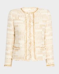 Kosta Metallic Chain-Trim Jacket
