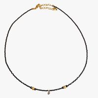 Ginandger - Collier spinelle - Taille Unique - Noir