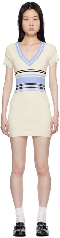Frankies Bikinis Off-White Uptown Knit Minidress