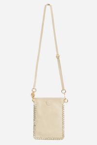 La Coque Francaise - Pochette bandoulière en cuir - Taille Unique - Beige