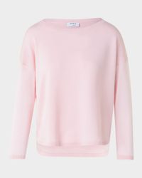 Boat-Neck Merino Wool Boxy Sweater