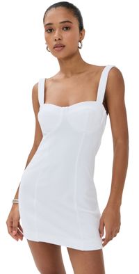 STAUD Marilyn Dress White XL