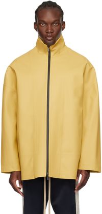 Fear of God Blouson jaune à effet caoutchouté