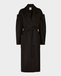 Zaria Embellished Wool Maxi Coat