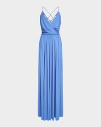 Jeanne Sequin Layered Matte Jersey Gown