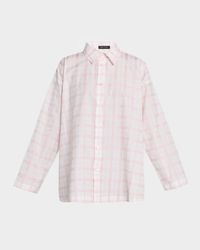 A-Line Plaid Cotton Shirt