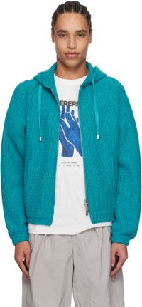 ADER error Blue Lunel Zip-Up Product. 30 Hoodie