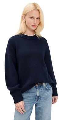 Sold Out NYC The Cashmere Signature Crew in Navy Navy M