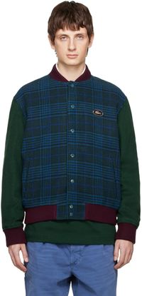 Lacoste Navy & Green Embroidered Jacket