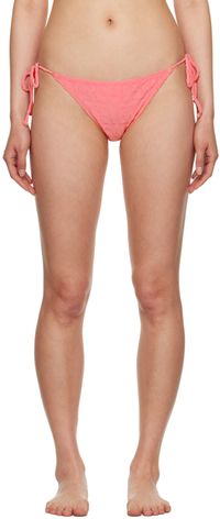 Versace Underwear Pink Dua Lipa Edition Allover Bikini Bottom