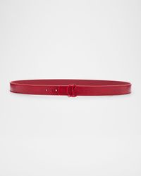 Loubi54 Reversible Belt in Patent and Smooth Leather